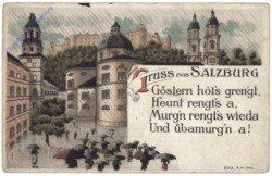 Salzburg, Gruss aus, Vers