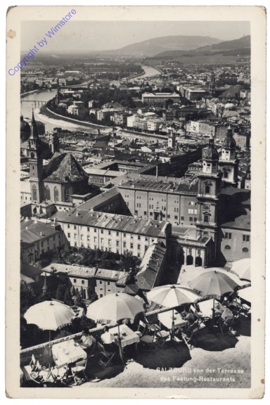 Salzburg, von der Terrasse des Festungs-Restaurants