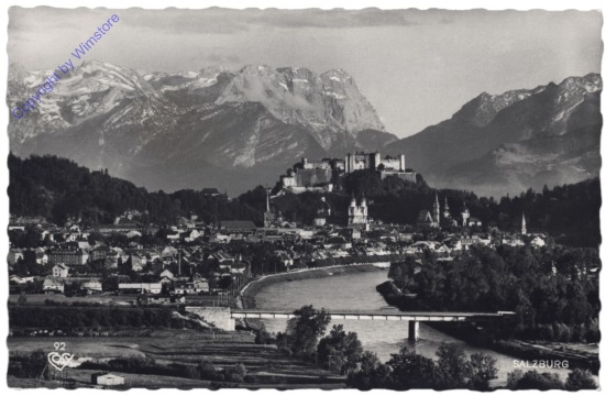 Salzburg, Im Hintergrund Tennengebirge, Paß Lueg, Hohe Göll