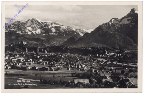 Salzburg, mit Hoh. Göll u. Untersberg