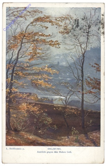 Salzburg, Ausblick gegen den Hohen Göll