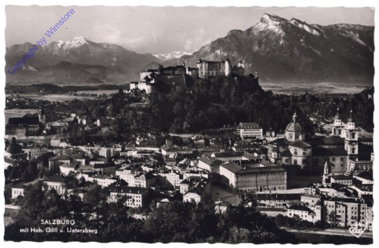 Salzburg, mit Hoh. Göll u. Untersberg