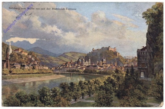 Salzburg, von Mülln aus mit der Humbolt-Terrasse