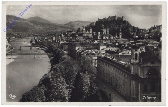Salzburg, Blick von der Humboldtterrasse