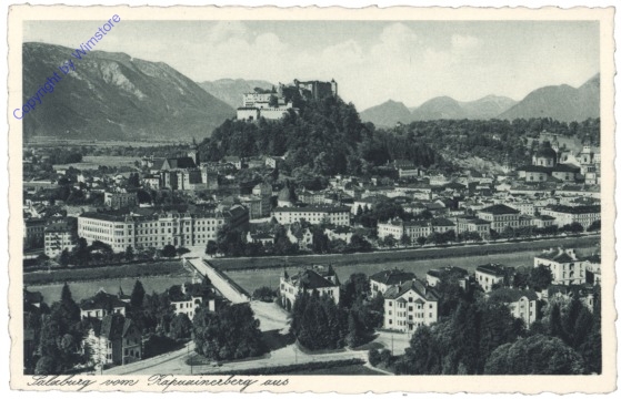 ak120170 Salzburg, vom Kapuzinerberg aus