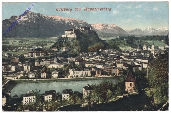 Salzburg, vom Kapuzinerberg