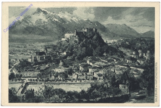 Salzburg, vom Kapuzinerberg