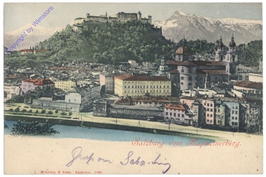 Salzburg, vom Kapuzinerberg