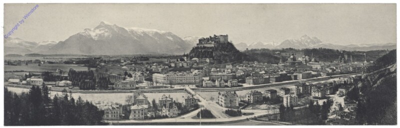Salzburg, Panorama vom Kapuzinerberg