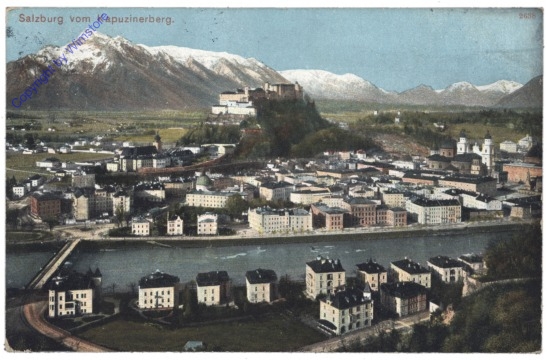 Salzburg, vom Kapuzinerberg