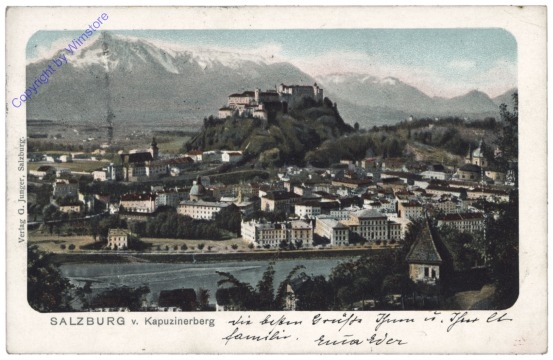 Salzburg, vom Kapuzinerberg