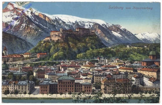 Salzburg, vom Kapuzinerberg