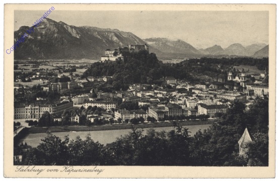 Salzburg, vom Kapuzinerberg