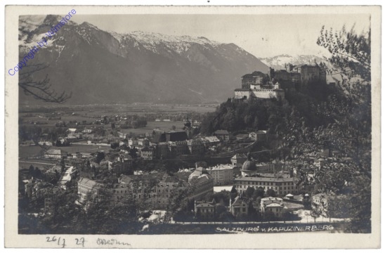 Salzburg, vom Kapuzinerberg