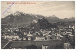 Salzburg, und Festung vom Kapuzinerberg
