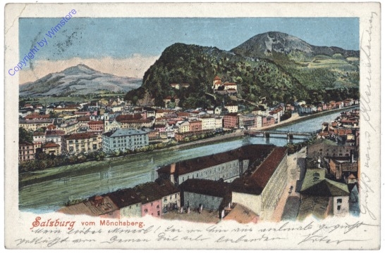 ak120249 Salzburg, vom Mönchsberg