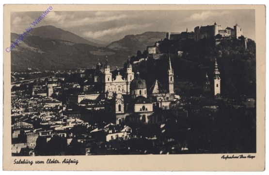 Salzburg, vom elektr. Aufzug