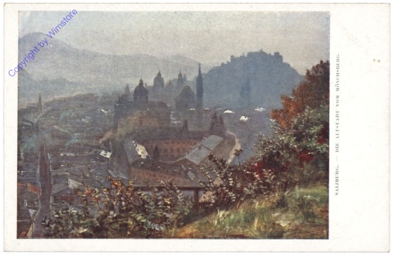 Salzburg, Die Altstadt vom Mönchsberg
