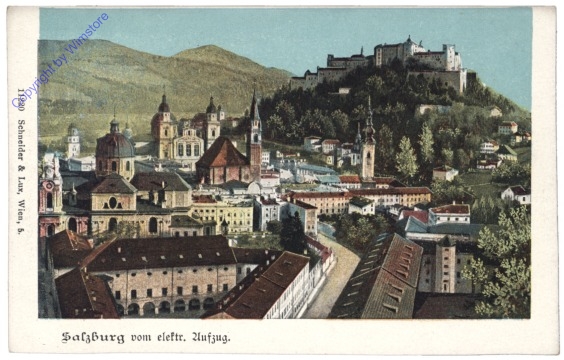 Salzburg, vom elektr. Aufzug