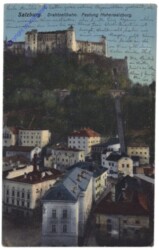 Salzburg, Drahtseilbahn. Festung Hohensalzburg