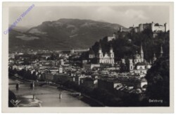Salzburg, Stadtpanorama von Mülln