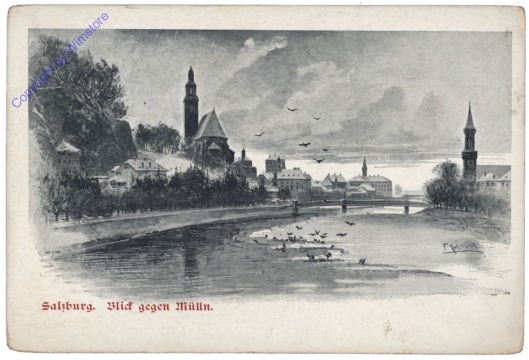 Salzburg, Blick gegen Mülln