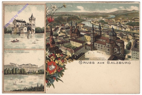 Salzburg, Multiansicht, Gruss aus