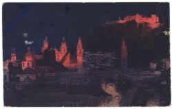 Salzburg, in Scheinwerferbeleuchtung