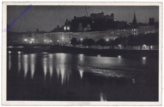 Salzburg, die Salzachstadt im Mondschein