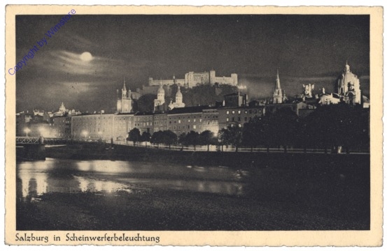 Salzburg, in Scheinwerferbeleuchtung