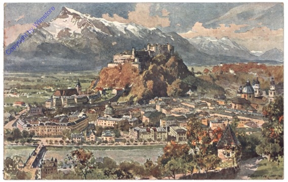 Salzburg, gegen den Untersberg