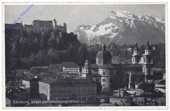 Salzburg, gegen den Untersberg