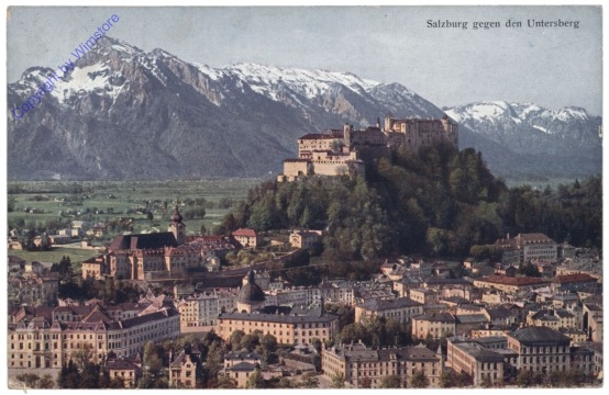 Salzburg, gegen den  Untersberg