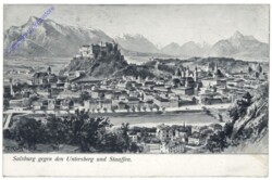 Salzburg, gegen den Untersberg und Stauffen