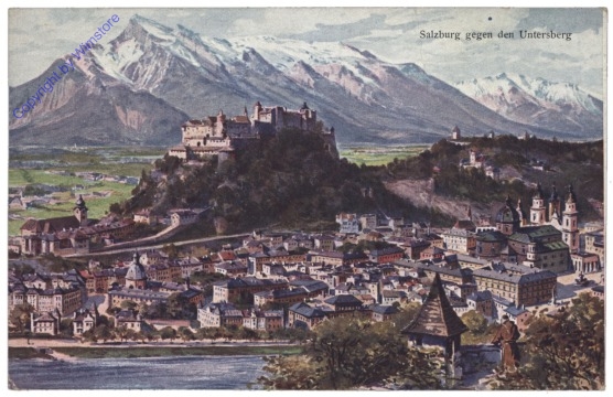 Salzburg, gegen den Untersberg