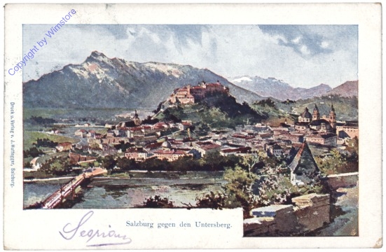 Salzburg,gegen den Untersberg