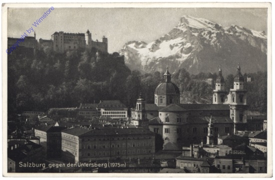 Salzburg, gegen den Untersberg