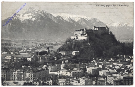 Salzburg, gegen den Untersberg
