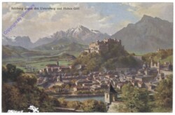 Salzburg, gegen den Untersberg und Hohen Göll
