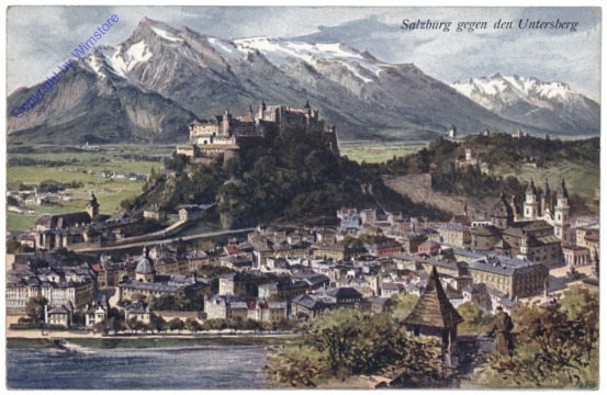Salzburg, gegen den Untersberg
