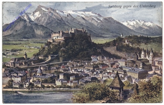Salzburg, gegen den Untersberg