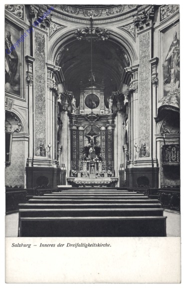 Salzburg, Inneres der Dreifaltigkeitskirche