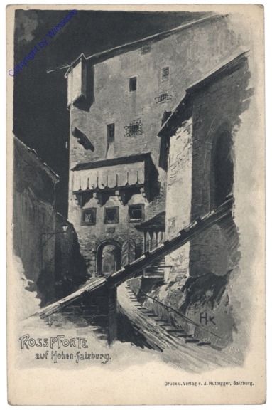ak120442 Salzburg, Rosspforte auf Hohensalzburg
