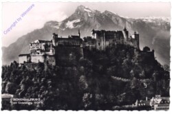 Salzburg, Hohensalzburg mit Untersberg