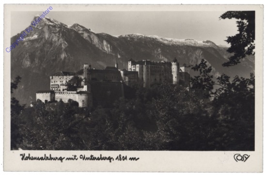 Salzburg, Hohensalzburg mit Untersberg