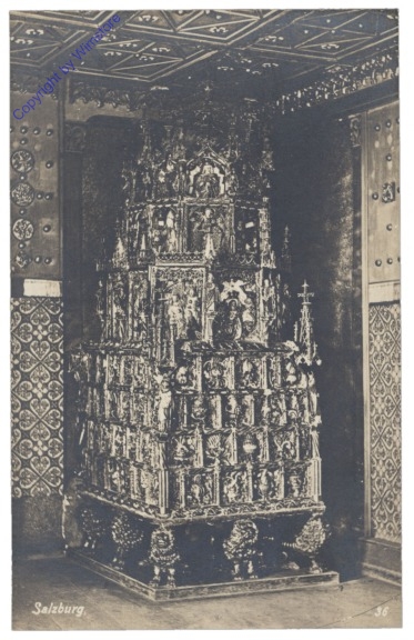 ak120466 Salzburg, Hohensalzburg, Ofen im Fürstenzimmer