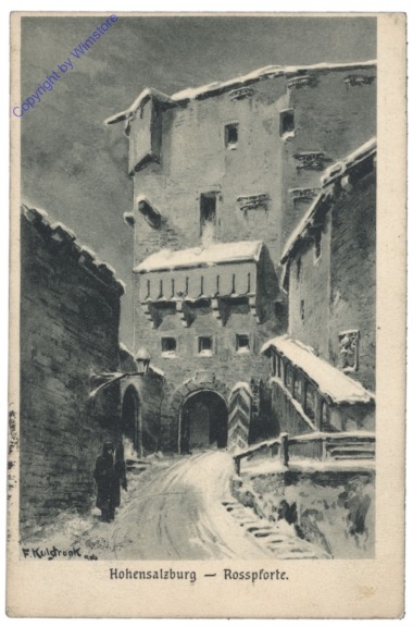 ak120467 Salzburg, Hohensalzburg, Rosspforte