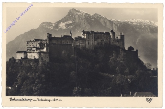 ak120470 Salzburg, Hohensalzburg u. Untersberg