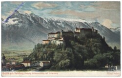 Salzburg, Hohensalzburg mit Untersberg