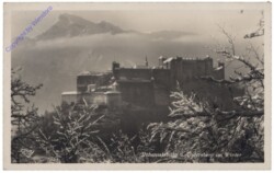 Salzburg, Hohensalzburg u. Untersberg im Winter